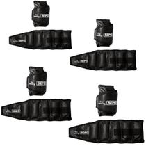 Kit de Caneleiras Tornozeleiras Poliéster Pares de 1Kg, 2Kg, 3Kg e 5Kg
