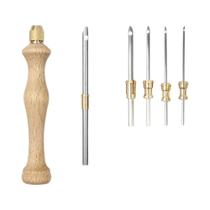 Kit De Caneta De Bordado Ajustável Para Tricô, Ferramentas De Teceira Com Agulha Para Artesanato Kit De Caneta De Bordado Ajustável Para Tricô, Ferramentas De Teceira Com Agulha Para Artesanato