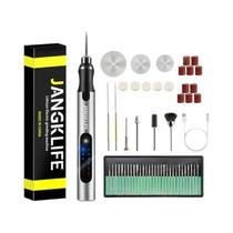 Kit De Caneta De Gravação Para Madeira, Furadeira Mini Sem Fio USB Para Joias, Metal E Vidro