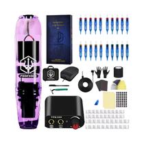Kit De Caneta De Tatuagem Poseidon Kit De Pistola De Tatuagem Elétrica Rotativa Com Fonte De