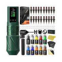 Kit De Caneta De Tatuagem Sem Fio T-rex 3.5mm Máquina Rotativa De Viagem 1600mA