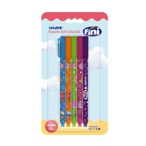 Kit de caneta Leo e Leo 0.6 fini gel com 5 cores - Leo & Leo
