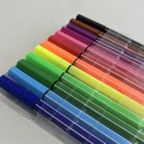 Kit de canetas com 12 cores Fine Line Coloridas Ponta Fina 0.4 mm Fineline - Fada Digital