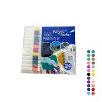 Kit de Canetinhas Marcadores Acrílicos Ponta Fina -24 Cores