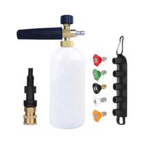 Kit De Canhão De Espuma De 1L Com 5 Bicos Conector Rápido Compatível Com Lavadora De Pressão VEVOR
