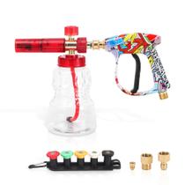 Kit de Canhão de Espuma Javneo 1 L, Espuma de Neve Ajustável, 4000 PSI Kit de Canhão de Espuma Javneo 1 L, Espuma de Neve Ajustável, 4000 PSI