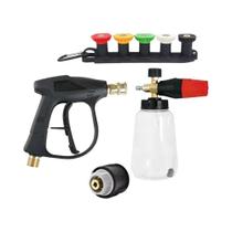 Kit De Canhão De Espuma Para Lavadora De Alta Pressão Com Conector Rápido 1/4 E Adaptador M22-14 Kit De Canhão De Espuma Para Lavadora De Alta Pressão Com Conector Rápido 1/4 E Adaptador M22-14