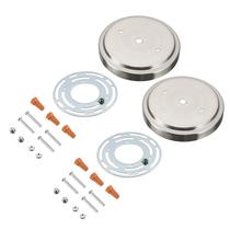 Kit de Canopla para Luminária Aspen Creative 13 cm em Níquel Escovado Kit de Canopla para Luminária Aspen Creative 13 cm em Níquel Escovado