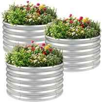 Kit de Canteiro Elevado AHEONLAR 61 x 61 x 61 cm Galvanizado, 3 Peças Kit de Canteiro Elevado AHEONLAR 61 x 61 x 61 cm Galvanizado, 3 Peças