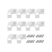 Kit de canto para canaleta de alumínio LED HAMRVL 45x45 mm, formato L, 90 Kit de canto para canaleta de alumínio LED HAMRVL 45x45 mm, formato L, 90