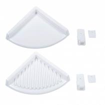 Kit De Cantoneira Para Banheiro Branca - Ksp1 - Astra Kit De Cantoneira Para Banheiro Branca - Ksp1 - Astra