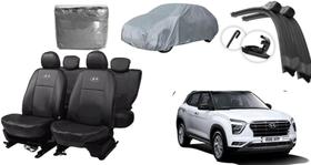 Kit de Capa de Couro Creta 20-24 + Limpador de Parabrisa com Alta Performance
