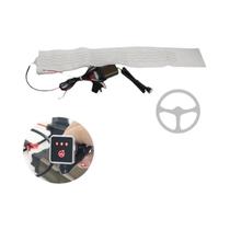 Kit De Capa De Volante Aquecida 12V Universal 60x9cm 4 Estilos 3 Modos 6 Marchas Interruptor Redondo