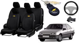 Kit de Capas de Couro de Designer para Omega 1993 - Couro Impermeável + Chaveiro + Capa de Volante Kit de Capas de Couro de Designer para Omega 1993 - Couro Impermeável + Chaveiro + Capa de Volante
