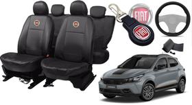 Kit de Capas de Couro para Argo 2024 - Couro Impermeável + Chaveiro + Capa de Volante Kit de Capas de Couro para Argo 2024 - Couro Impermeável + Chaveiro + Capa de Volante