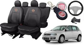 Kit de Capas de Couro para Stilo 2008 - Couro Impermeável + Chaveiro + Capa de Volante Kit de Capas de Couro para Stilo 2008 - Couro Impermeável + Chaveiro + Capa de Volante