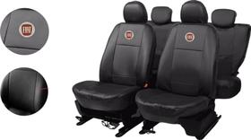 Kit de Capas de Couro para Uno 1990 - Couro Impermeável + Chaveiro + Capa de Volante