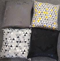 Kit de Capas para Almofadas em tecido Jacquard 45 x 45 - MD.Decoração