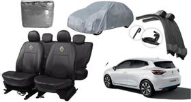 Kit de Capas Premium Clio 18-23 + Capa de Cobrir + Limpador de Parabrisa com Alta Performance