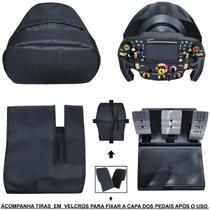 Kit de Capas Protetoras p/ Add-On/Volante F1 e p/ Base T300RS GT + Capa p/ Pedais T3PA Thrustmaster