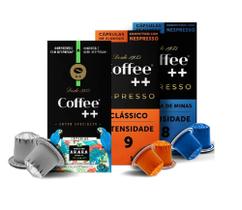 Kit de Cápsulas de Café Coffee Mais, compatível com Nespresso, contém 30 cápsulas - COFFEE++