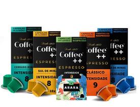 Kit de Cápsulas de Café Coffee Mais, compatível com Nespresso, contém 50 cápsulas