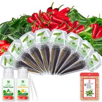 Kit de Cápsulas de Sementes de Pimenta HiHOYA para Horta Hidropônica com 8 Cápsulas