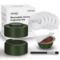Kit de Cápsulas Reutilizáveis Vertuo NESSUS com 100 Tampas de Alumínio