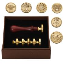 Kit de carimbo de vedação de cera GOUHRRY Vintage Classic Retro com alça