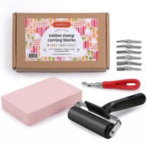 Kit de Carimbo Incraftables com 5 Blocos de Borracha 15 x 10 cm
