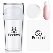 Kit de carimbo para unhas Beetles com 3 peças, carimbadores e raspador de silicone