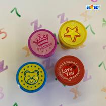 Kit de carimbo stamp Cis pedagógico com 4 carimbos