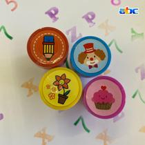Kit de carimbo stamp Cis pedagógico com 4 carimbos Kit de carimbo stamp Cis pedagógico com 4 carimbos