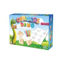 Kit de Carimbos Dino Madeira Pais e Filhos Kit de Carimbos Dino Madeira Pais e Filhos