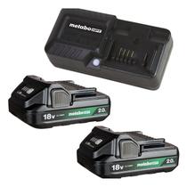 Kit de carregador de bateria Metabo HPT 18V 2.0Ah Lightweight Kit de carregador de bateria Metabo HPT 18V 2.0Ah Lightweight