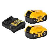 Kit de Carregamento DEWALT 20V MAX - 2 Baterias 5Ah