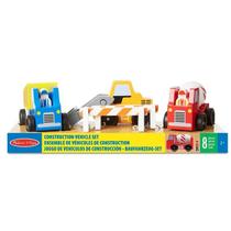 Kit de Carrinhos de Construção Melissa & Doug - 8 Peças