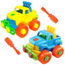 Kit De Carrinhos Monta E Desmonta Com Chave Colorido