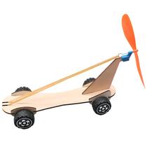 Kit de carro alimentado por elástico de madeira Science Experiments