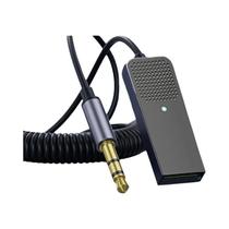 Kit De Carro Bluetooth 5.5 Com Microfone, Receptor De Áudio AUX, Adaptador USB Para 3.5mm, Música