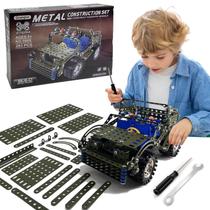 Kit de Carro Modelo de Metal Geangvn 283 Peças STEM Jeep Kit de Carro Modelo de Metal Geangvn 283 Peças STEM Jeep
