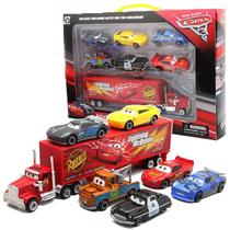 Kit de carros de brinquedo Pixar Cars Lightning Mcqueen 7 peças