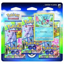 kit de Cartas Blister Triplo Pokemon Go 3 Pacotes + 1 Carta Copag