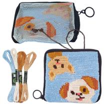 Kit de carteira Needlepoint CRAFTILOO pré-impresso para crianças