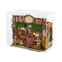 Kit De Casa De Bonecas De Madeira Micro House, Quebra-Cabeça 3D, Modelo De Montagem DIY, Decoração