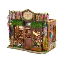 Kit De Casa De Bonecas De Madeira Micro House, Quebra-Cabeça 3D, Modelo De Montagem DIY, Decoração