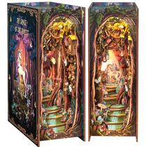 Kit de casa de bonecas DIY em miniatura CUTEBEE Book Nook The Grace