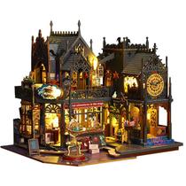 Kit de casa de bonecas DIY Magic City Mini LED Fantasy Castle Kit de casa de bonecas DIY Magic City Mini LED Fantasy Castle