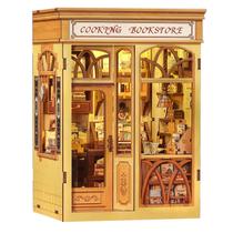 Kit de casa de bonecas DIY Miniature House CUTEBEE Book Nook Cooking