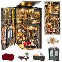 Kit de casa de bonecas em miniatura DIY MiniCity Book Nook Saisons Café